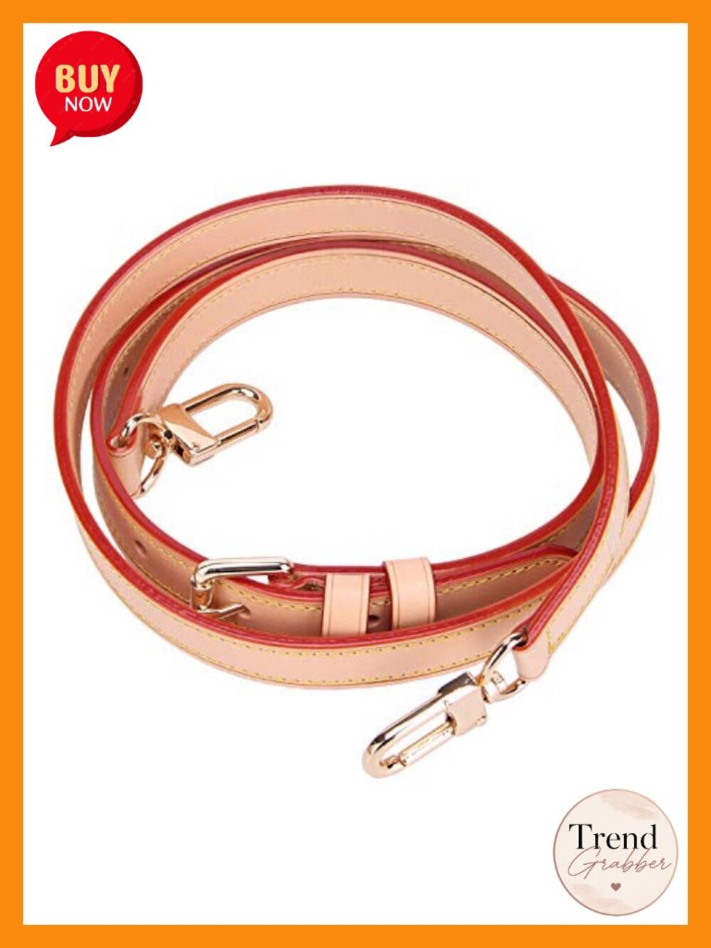 Genuine Vachetta Leather Crossbody Replacement Strap Adjustable 49" for Purses